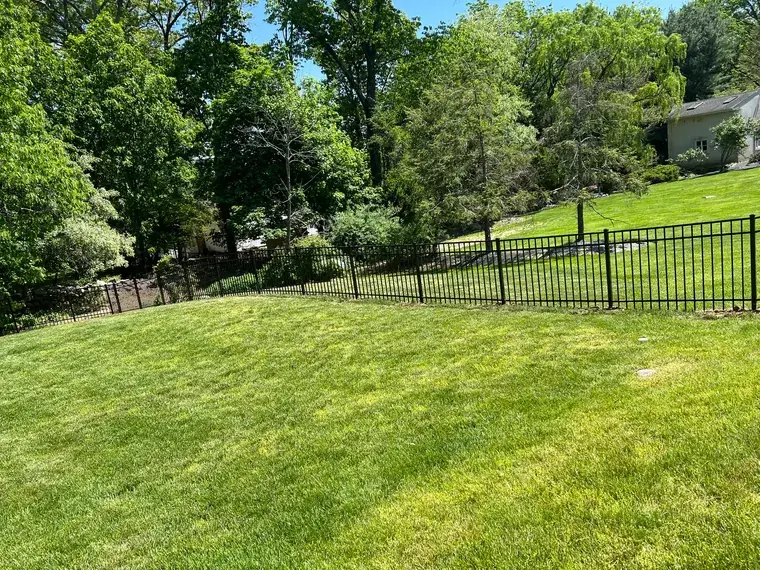 Chain Link Across an Open Lawn