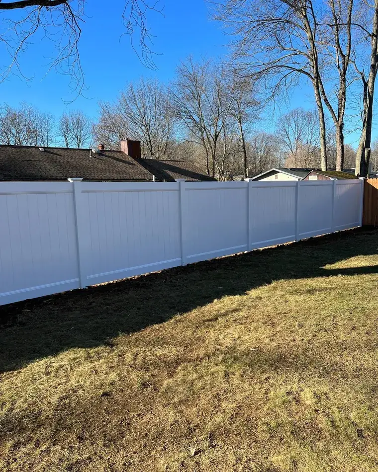 Vinyl Privacy Fence — Full Boundary